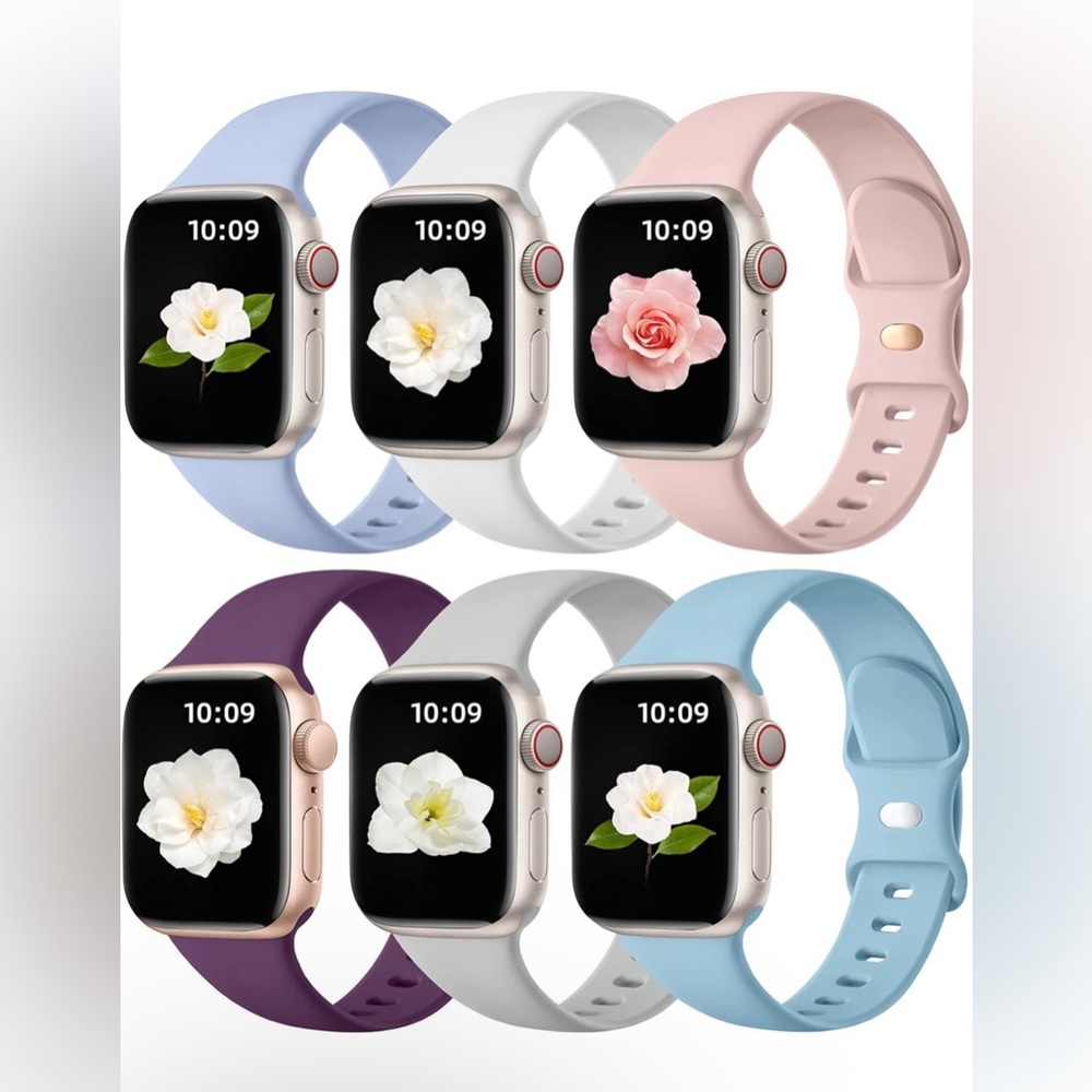 6 Pack Bands Compatible for Apple Watch Band 38Mm 40Mm 41Mm 42Mm